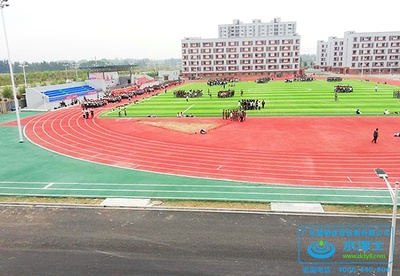 河南范縣卓越中學(xué)混合型塑膠跑道完美收官!
